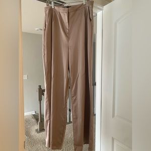 Missguided satin wide-leg pants